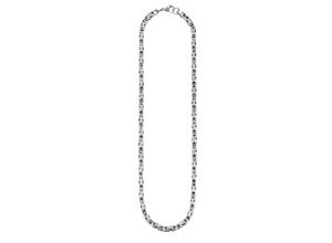 4260632091425 - Edelstahlkette BRUNO BANANI Schmuck Geschenk Halskette Königskette 4-Kant-Optik Silber Halsketten Gr 55 Edelstahl Länge 55 cm silberfarben (edelstahlfarben) Herren Edelstahlketten