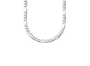 4260632091531 - Kette ohne Anhänger BRUNO BANANI Schmuck Geschenk Silber 925 Halsschmuck Halskette Figarokette Halsketten Gr 55 Silber 925 (Sterlingsilber) Länge 55 cm Breite 42 mm silberfarben Herren Ketten ohne Anhänger