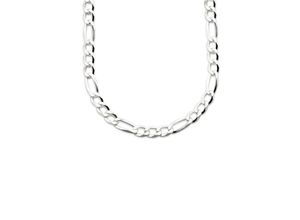 4260632091555 - Kette ohne Anhänger BRUNO BANANI Schmuck Geschenk Silber 925 Halsschmuck Halskette Figarokette Halsketten Gr 55 Silber 925 (Sterlingsilber) Länge 55 cm Breite 49 mm silberfarben Herren Ketten ohne Anhänger