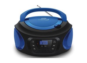 4260633470878 - Tragbarer CD-Player Kinder Radio CD-Radio Stereoanlage Boombox Blau