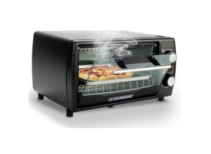 4260633470977 - Steinborg Minibackofen 10L Pizzaofen 60 min Timer 1000W schwarz