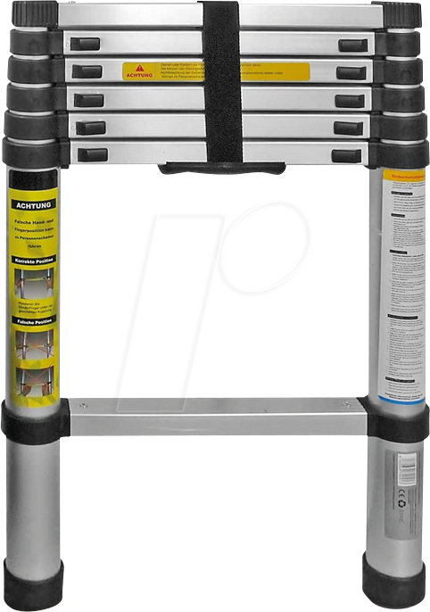 4260634743612 - 89140 - Teleskopleiter aus Alu bis 2 m max 150 Kg