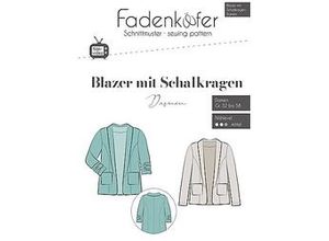 4260635581886 - Schnitt Blazer mit Schalkragen für Damen