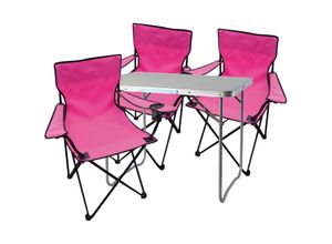 4260635722067 - 4-teiliges Campingmöbel Set pink-MMC330871+3xMPO2471