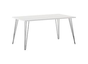 4260637316622 - Schreibtisch Fynn 701912 74cm (H) 160x80cm (BxT) rechteckig weiß   Schwarz 4260637316622 MÖBELPARTNER