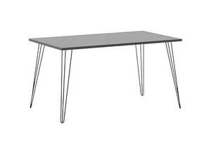 4260637316660 - Fynn Schreibtisch platingrau rechteckig 4-Fuß-Gestell schwarz 1200 x 800 cm 4260637316660 MÖBELPARTNER