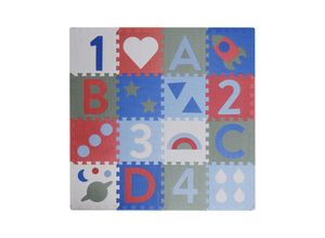 4260639723312 - Spielmatte PUZZLE ARON & NORA 16-teilig in blau