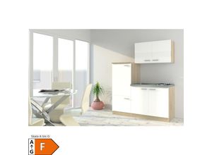 4260641222575 - Economy Küchenzeile KB160ESW 160 cm Weiß mit Pantryauflage 4260641222575 - Economy Küchenzeile KB160ESW 160 cm Weiß mit Pantryauflage
