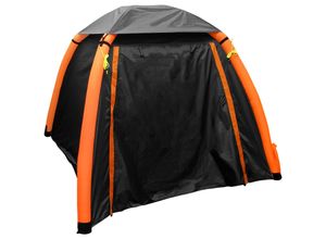 4260641680610 - ELONEO Grau Aufblasbares Zelt mit Vordach & Luftpumpe Camping Zelt wasserdicht Luftzelt Ultraleicht