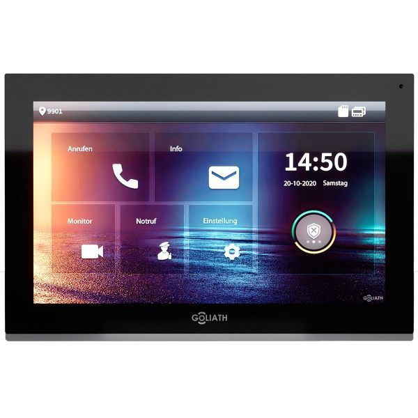 4260642054786 - GOLIATH 10 IP Videostation Schwarz (HD Touchscreen-Monitor 8GB PoE Smartphone APP)