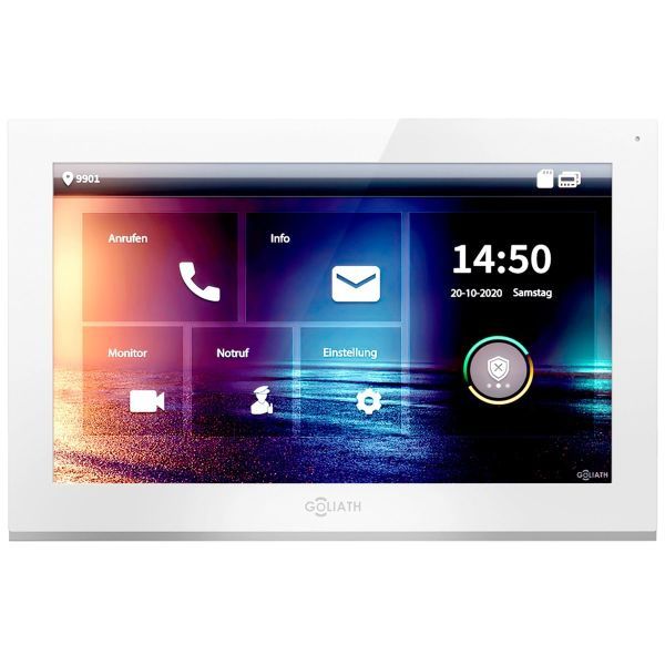 4260642054793 - GOLIATH 10 IP Videostation Weiss (HD Touchscreen-Monitor 8GB PoE Smartphone APP)