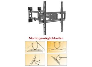 4260642310622 - Multifunktional schwenkbar neigbar TV Wandhalterung - Eckmontage Wandversatzmontage Nischenmontage