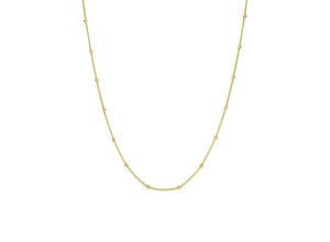 4260644140517 - Collier Schmuck Geschenk Liilii Necklace-Liilii-Gold Necklace-Liilii Halsketten Gr Edelstahl Länge 40 cm goldfarben (gelbgoldfarben) Damen