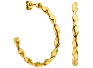 4260644143457 - Paar Creolen Schmuck Geschenk Kaula Ohrringe Ohrringe Gr Edelstahl goldfarben (gelbgoldfarben) Damen