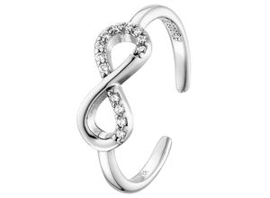 4260645861602 - Silberring ENGELSRUFER Infinity Unendlichkeitsschleife ERR-INFINITY-ZI Fingerringe Gr 152 g Silber 925 (Sterlingsilber) silberfarben (silberfarben kristallweiß) Damen Fingerringe mit Zirkonia (synth)