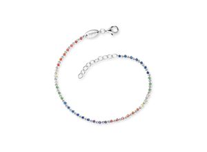 4260645862586 - Armband ENGELSRUFER MOONLIGHT ERB-LILMOON2-ZIM Armbänder Gr Silber 925 (Sterlingsilber) bunt (silberfarben dunkelblau grün gelb orange flieder flieder) Damen Armbänder Silber mit Zirkonia (synth)