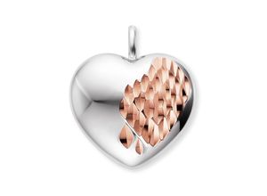 4260645862883 - Herz-Anhänger ENGELSRUFER Medaillon Herz ERP-ME-HEART-BIR Schmuckanhänger Gr Silber 925 (Sterlingsilber) 62 g rosegold (silberfarben roségoldfarben) Damen Kettenanhänger Schmuckanhänger Anhänger Schmuck-Anhänger