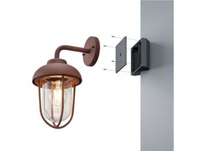 4260647058918 - Meinewunschleuchte - Vintage Außenwandleuchte Laterne in Rostoptik mit Eckbefestigung für Hausecke