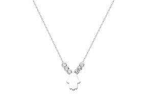 4260647224634 - Dkeniz Anhänger mit Kette 925 - Sterling Silber Zirkonia 42+3cm Glänzend