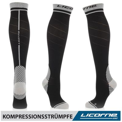 4260647781281 - Licorne Kompressions-Thrombose-Stütz-Strümpfe Damen und Herren Compression Socks für Sport Flug Laufen Reisen