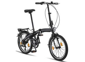 4260647782042 - Licorne Bike Conseres Premium Falt Bike in 20 Zoll - Fahrrad für Herren Jungen Mädchen und Damen - Shimano 6 Gang-Schaltung - Hollandfahrrad