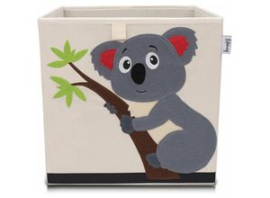 4260648330730 - Aufbewahrungsbox mit Koala Motiv i Spielzeugbox mit Tiermotiv passend für Würfelregale i Ordnungsbox für das Kinderzimmer i Aufbewahrungskorb