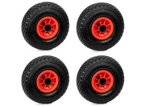 4260649283783 - 4er Set Grafner® Sackkarren Bollerwagenrad 300-4 PU Luftbereifung Kunststoff Felge