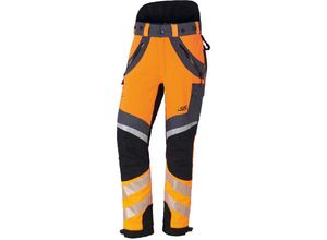 4260650170676 - Schnittschutzhose X-treme Air hivis Orange Schwarz Gr 48 - Orange Grau - PSS 4260650170676 - Schnittschutzhose X-treme Air hivis Orange Schwarz Gr 48 - Orange Grau - PSS