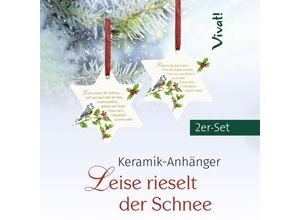 4260653746250 - 2er-Set Stern-Anhänger »Leise rieselt der Schnee«