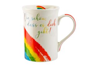 4260653746465 - Regenbogen-Tasse »Wie schön dass es dich gibt«