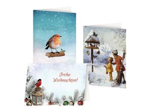 4260653746663 - 3er-Set Grußkarten »Wintervögel«