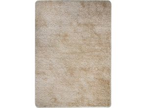 4260655629865 - Hochflor-Teppich RESITAL THE VOICE OF CARPET Natty 2500 Teppiche Gr B L 200 cm x 290 cm 35 mm 1 St beige Esszimmerteppiche Uni-Farben weiche und kuschelige Qualität Wohnzimmer Schlafzimmer