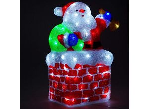 4260656770436 - - Santa Claus 96 led auf Kamin 37x24x48cm-MLK034SC