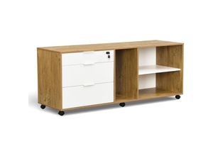 4260656983300 - B&d Home - Rollcontainer mika - Wildeiche