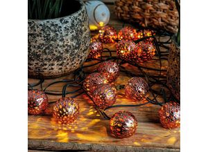 4260657631996 - - Solar Lichterkette orientalisch 20 led warmweiß Party Garten Solar 102186