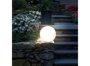 4260657632078 - - Solar Leuchtkugel 20 cm mit 16 Lichtfarben Solarleuchte Garten 102890