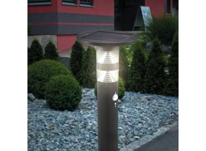 4260657632191 - Solar außen PIR-Standleuchte Casoli 55 cm schwarz IP44 wetterfest 102747 - Esotec