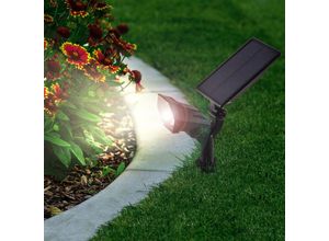 4260657632214 - - Multi Solarspot warmweiß Solarstrahler led Solarleuchte Garten 102047