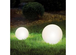 4260657632610 - - Solarkugeln Siena 2er-Set ⌀=20 und 30 cm LED-Gartenkugel outdoor 102894