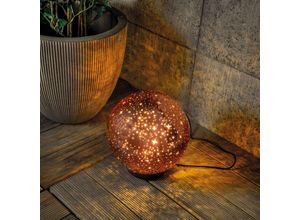 4260657633259 - Zauberhafte Solarkugel Magic Stars ⌀ 20 cm kupferfarben outdoor 103011 - Esotec