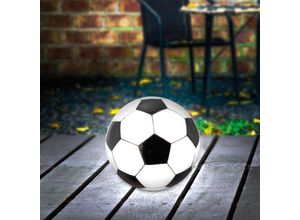 4260657635710 - Solarkugel für außen Fußball Gartenleuchte Ball Solarlampe Solarleuchte rund Balkondeko Terrassendeko LED-Deko Gartenkugel Gartenbeleuchtung