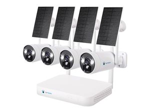 4260657861072 - LUVISION Dual WLAN Solar Akku Überwachungssystem 10 Kanal NVR 2K   4MP Überwachungskamera Mikrofon Cloud