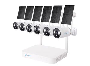 4260657861331 - LUVISION Dual WLAN Solar Akku Überwachungssystem 10 Kanal NVR 2K   4MP Überwachungskamera Mikrofon Cloud