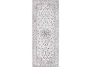 4260659060886 - Läufer ELLE DECORATION Nain Teppiche Gr B L 80 cm x 200 cm 5 mm 1 St grau Kurzflor-Läufer Orientalisch Orient Kurzflor Wohnzimmer Schlafzimmer Vintage-Look