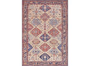 4260659061418 - Teppich ELLE DECORATION Afghan Kelim Teppiche Gr B L 160 cm x 230 cm 5 mm 1 St rot Esszimmerteppiche Orient Optik Vintage Design gekettelt kräftige Farben