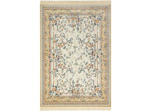 4260659063580 - Teppich Antik Flowers Teppiche Gr B L 160 cm x 230 cm 5 mm 1 St beige (beige creme) Orientalische Muster Orientalisch mit Fransen Orient Wohnzimmer Schlafzimmer Esszimmer