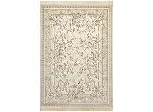 4260659063610 - Teppich Antik Flowers Teppiche Gr B L 135 cm x 195 cm 5 mm 1 St beige (sand) Fransenteppich Orientalische Muster Orientalisch mit Fransen Orient Wohnzimmer Schlafzimmer Esszimmer