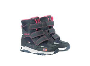 4260659963316 - TROLLKIDS - Klett-Boots LOFOTEN gefüttert in navy pink Gr38