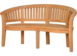 4260661712643 - Kai Wiechmann Gartenbank Teak Bananenbank 160 cm als exklusive Sitzbank in gesch