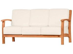 4260661712919 - Kai Wiechmann Gartenbank Massives Premium Teak Lounge Sofa 3-Sitzer als exklusiv